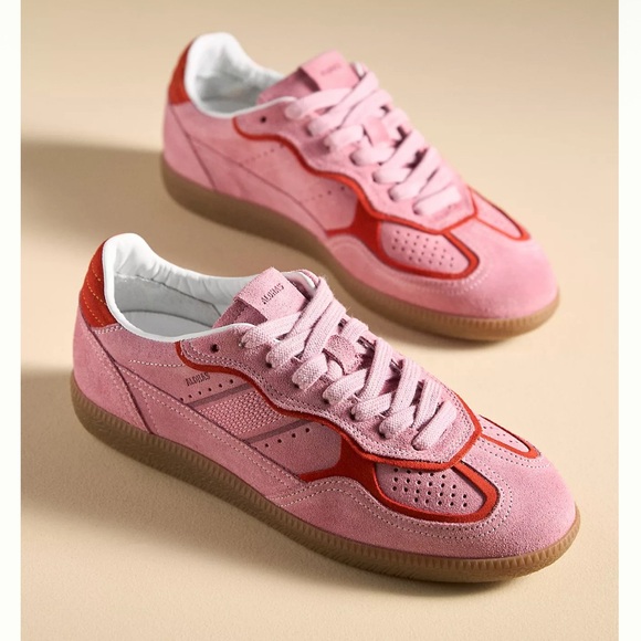 ALOHAS Pink and Red Women's Sneakers - Picture 1 of 2